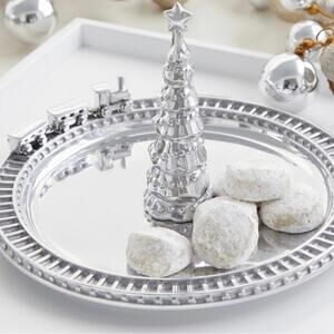 Mariposa Modern Classic Silver Aluminum Tree and Train Server